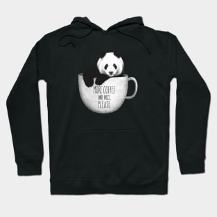 Panda with coffee Hoodie